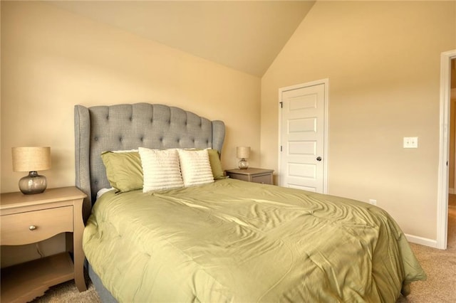 200 Baumgard, Locust Grove, GA 30248 - carpeted bedroom featuring lofted ceiling and baseboards