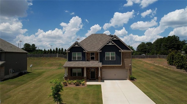 200 Baumgard, Locust Grove, GA 30248 - craftsman inspired home with brick siding, board and batten siding, driveway, and a garage