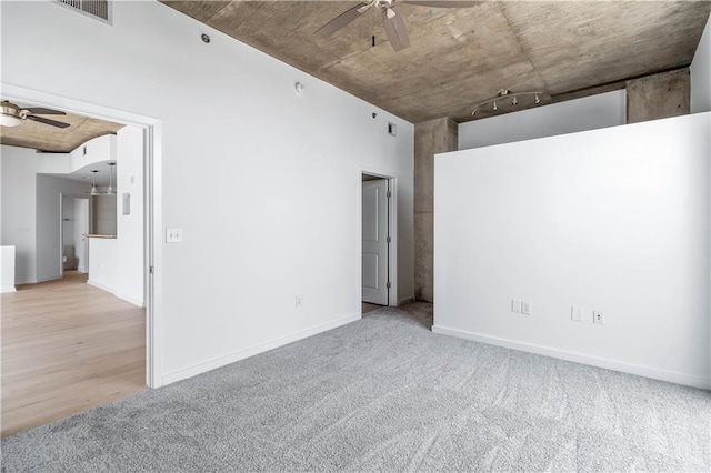 3324 Peachtree Rd NE Unit 2518, Atlanta, GA 30326 - carpeted empty room featuring a ceiling fan