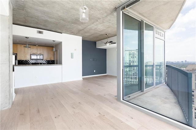 3324 Peachtree Rd NE Unit 2518, Atlanta, GA 30326 - balcony featuring a ceiling fan