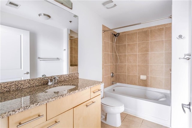 3324 Peachtree Rd NE Unit 2518, Atlanta, GA 30326 - full bath with vanity, tile patterned floors, and bathtub / shower combination