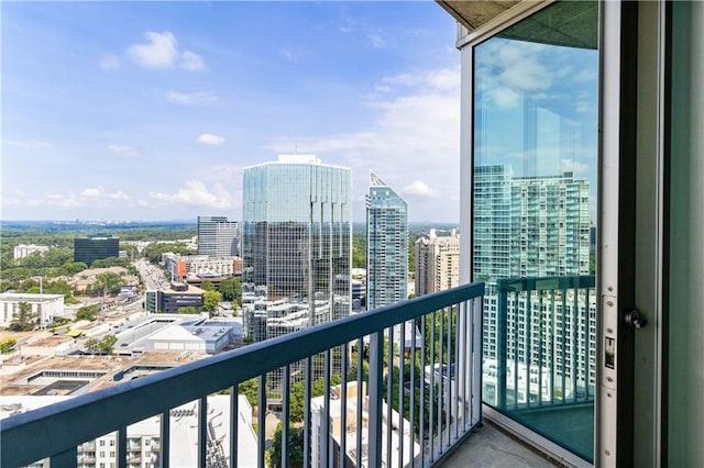 3324 Peachtree Rd NE Unit 2518, Atlanta, GA 30326 - balcony featuring a view of city