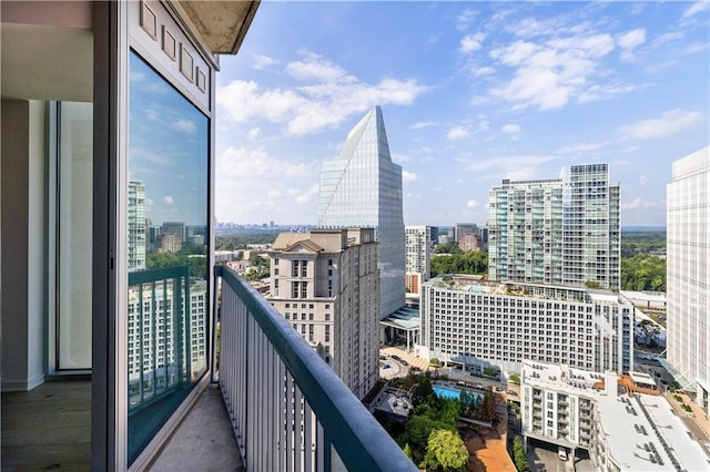 3324 Peachtree Rd NE Unit 2518, Atlanta, GA 30326 - balcony featuring a city view