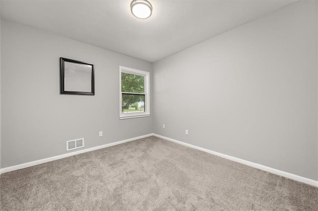 view of carpeted empty room