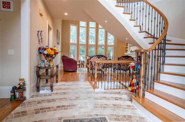 interior space featuring hardwood / wood-style flooring