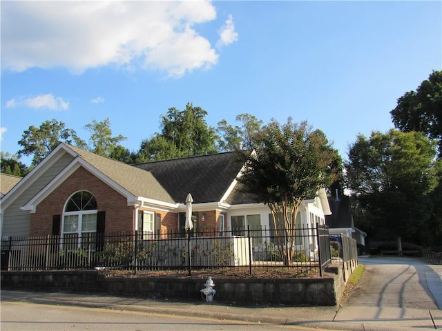 view of ranch-style home