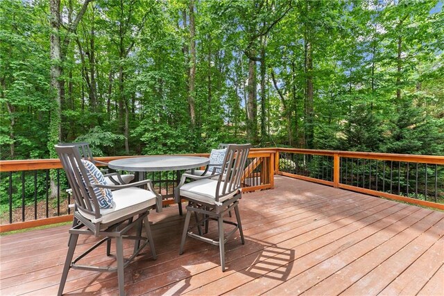 1172 Malvern Hunt Ct, Lawrenceville, GA 30043 - wooden terrace with outdoor dining area