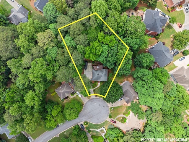 1172 Malvern Hunt Ct, Lawrenceville, GA 30043 - aerial perspective of suburban area with property boundaries highlighted