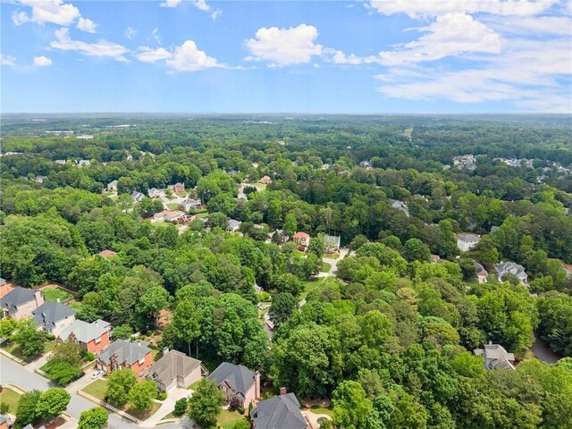 1172 Malvern Hunt Ct, Lawrenceville, GA 30043 - aerial perspective of suburban area with a heavily wooded area