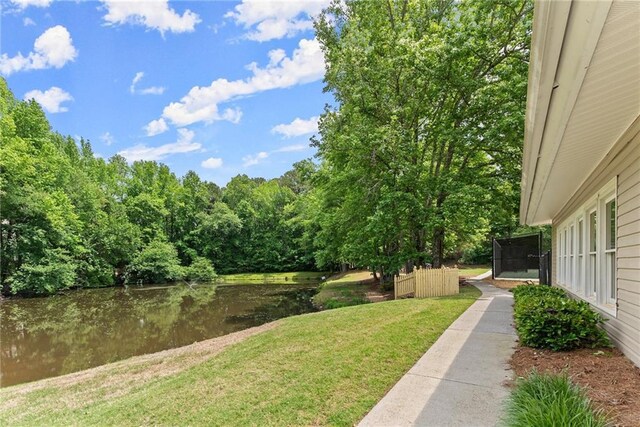 1172 Malvern Hunt Ct, Lawrenceville, GA 30043 - view of green lawn featuring a water view