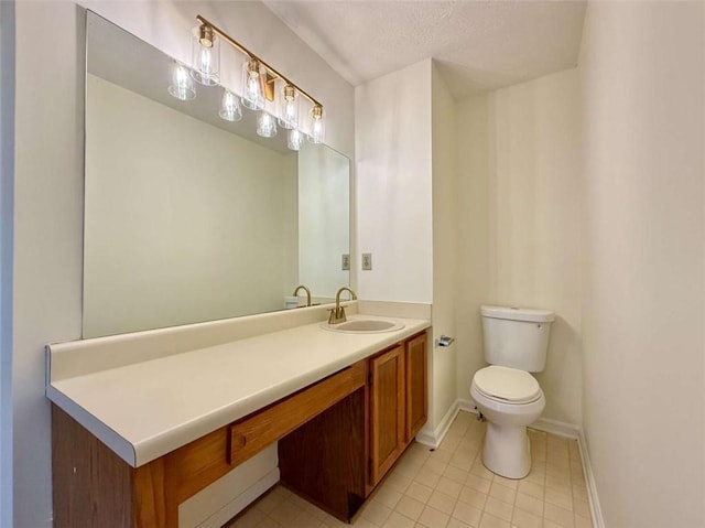 3533 Mulberry Way, Duluth, GA 30096 - bathroom featuring vanity, tile patterned flooring, and a textured ceiling