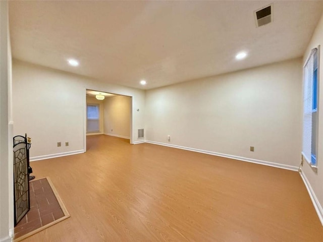 3533 Mulberry Way, Duluth, GA 30096 - unfurnished room with wood finished floors and recessed lighting