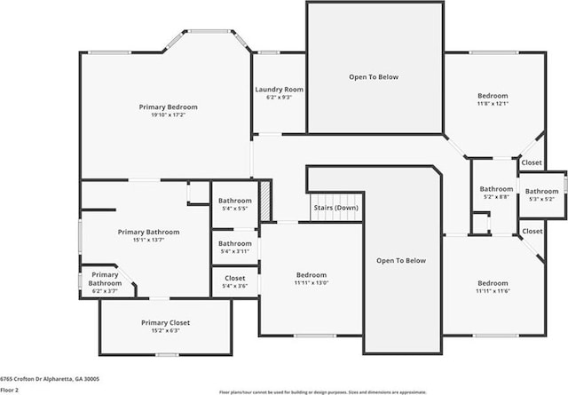 6765 Crofton Dr, Alpharetta, GA 30005 - home floor plan