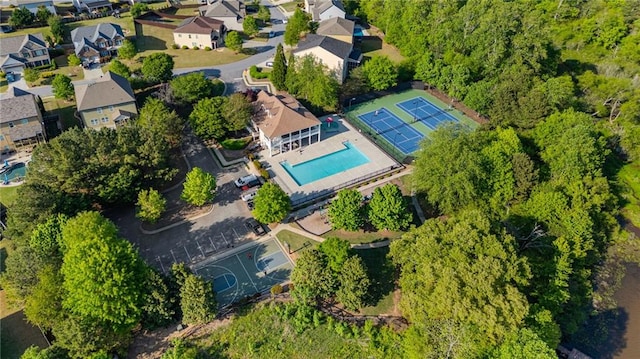 drone / aerial view