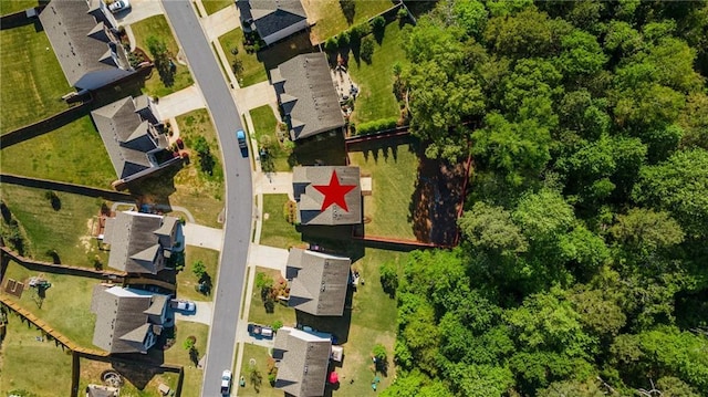 bird's eye view featuring a residential view