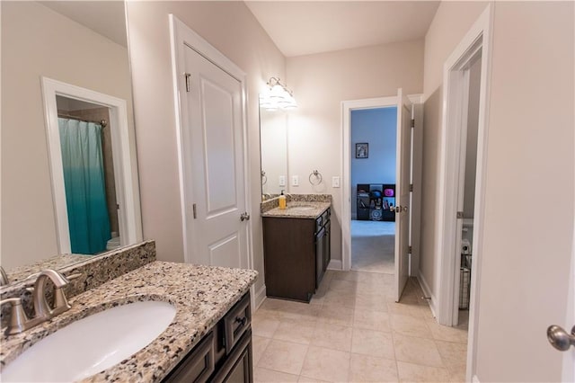 6390 Yellow Birch St, Cumming, GA 30040 - bathroom with vanity, toilet, tile patterned flooring, and baseboards