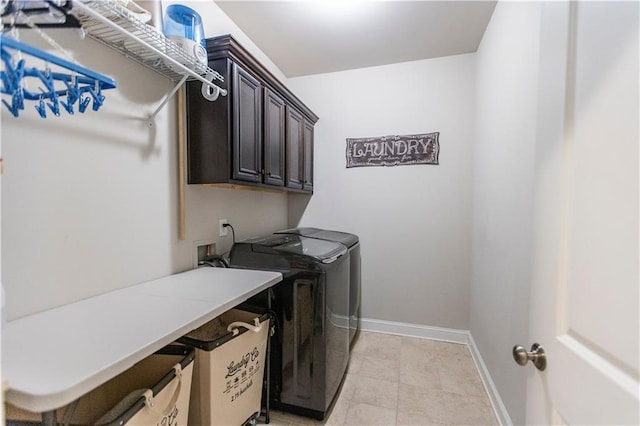 6390 Yellow Birch St, Cumming, GA 30040 - laundry room featuring cabinet space, washing machine and dryer, and baseboards