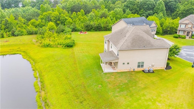 6390 Yellow Birch St, Cumming, GA 30040 - view from above of property with a large body of water and a forest