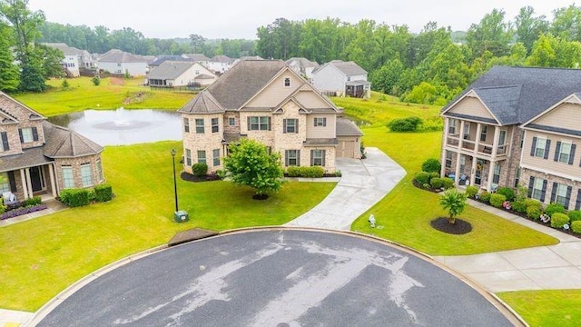 6390 Yellow Birch St, Cumming, GA 30040 - aerial perspective of suburban area with a large body of water