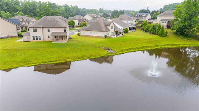 6390 Yellow Birch St, Cumming, GA 30040 - aerial perspective of suburban area featuring a large body of water