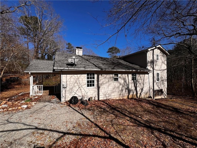 view of back of property