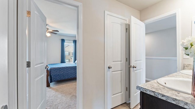 bathroom featuring vanity