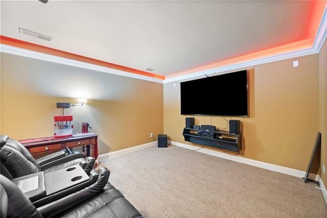 19 Spring Lake Trl NE, White, GA 30184 - carpeted living area with crown molding and baseboards