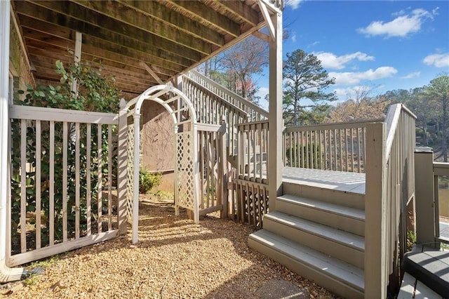 19 Spring Lake Trl NE, White, GA 30184 - wooden deck with stairway