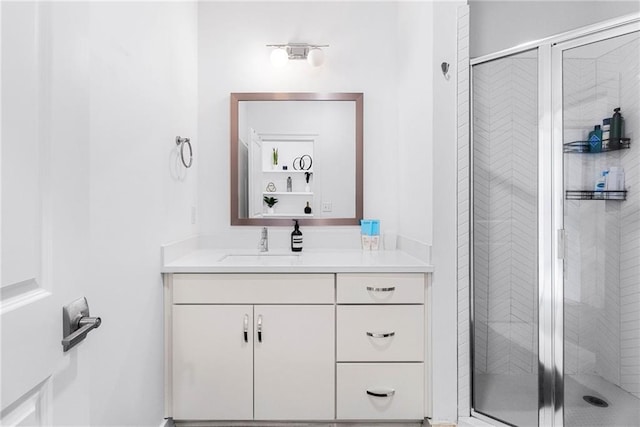 395 Pratt Dr SE Unit No 802, Atlanta, GA 30315 - bathroom with vanity and a shower stall