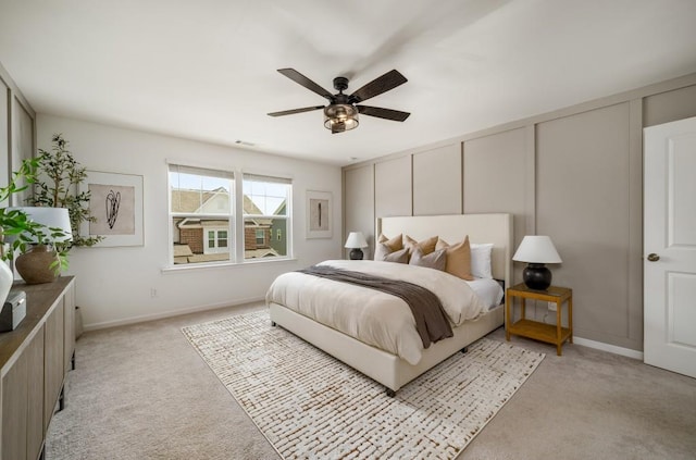 947 Edwin Ln, Sugar Hill, GA 30518 - bedroom featuring light carpet and ceiling fan