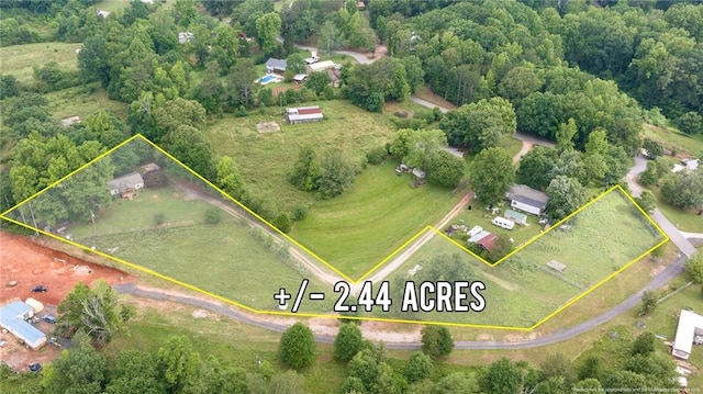 2860 Jack Bryant Cir, Gainesville, GA 30507 - aerial view of property and surrounding area with property parcel outlined