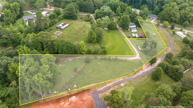2860 Jack Bryant Cir, Gainesville, GA 30507 - aerial view of property and surrounding area featuring property boundaries highlighted