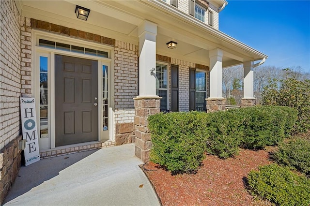 3610 Ansley Manor Ct, Cumming, GA 30028 - property entrance with covered porch and brick siding