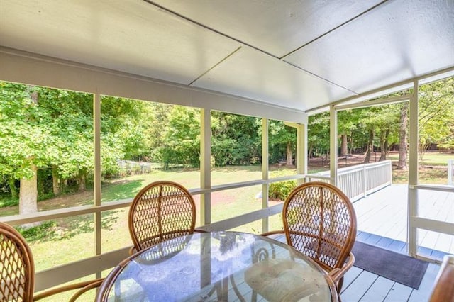 sunroom / solarium with plenty of natural light