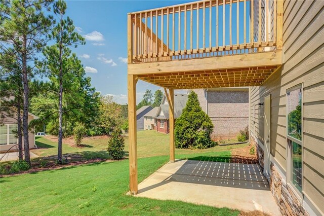 view of patio / terrace with a deck