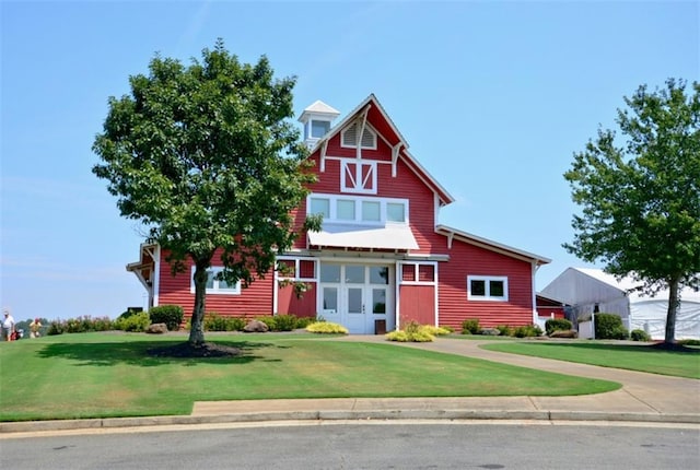 204 Maple Creek Chase, Woodstock, GA 30188 - view of front facade featuring a front lawn and a barn