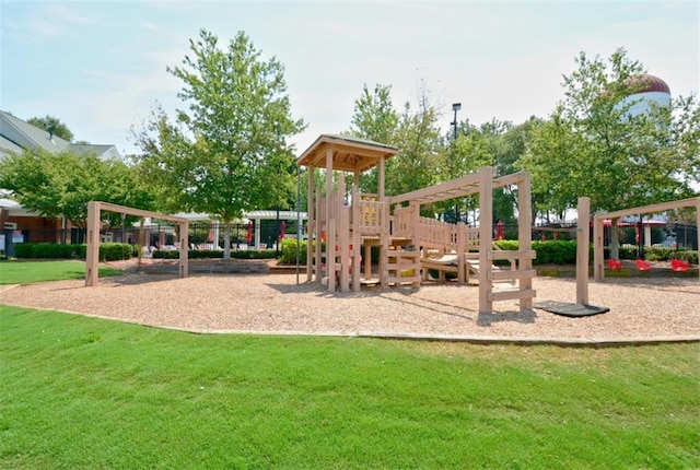 204 Maple Creek Chase, Woodstock, GA 30188 - community jungle gym featuring a lawn
