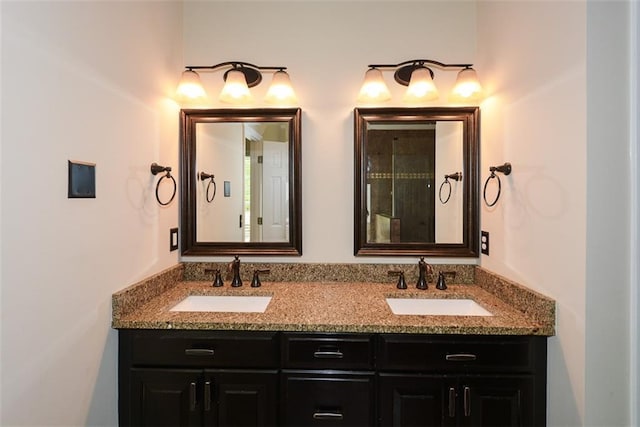 204 Maple Creek Chase, Woodstock, GA 30188 - bathroom featuring double vanity and a sink