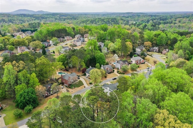 204 Maple Creek Chase, Woodstock, GA 30188 - aerial view with a wooded view and a residential view