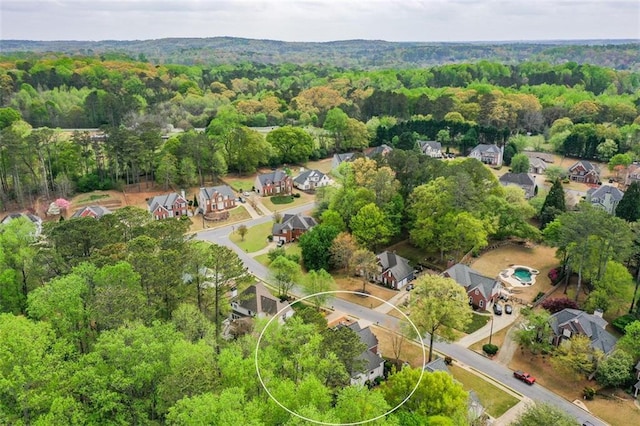 204 Maple Creek Chase, Woodstock, GA 30188 - birds eye view of property featuring a forest view and a residential view