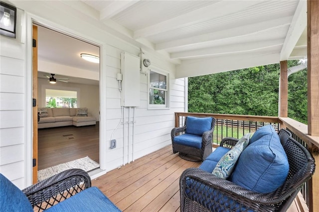 16064 Hopewell Rd, Alpharetta, GA 30004 - view of wooden terrace