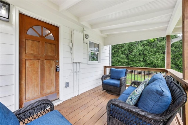 16064 Hopewell Rd, Alpharetta, GA 30004 - view of wooden terrace