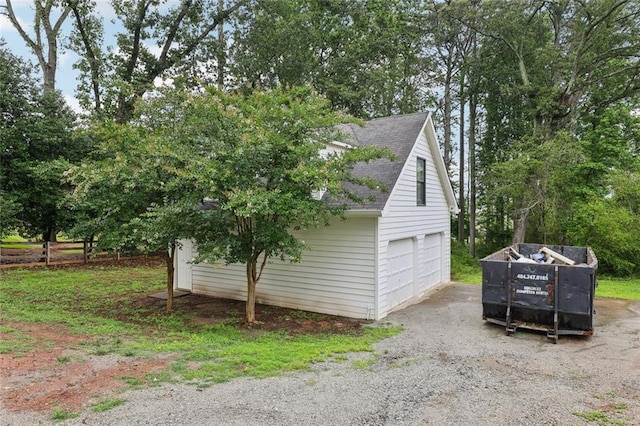16064 Hopewell Rd, Alpharetta, GA 30004 - garage with view of wooded area