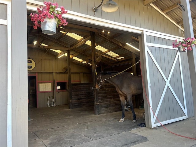 view of horse barn