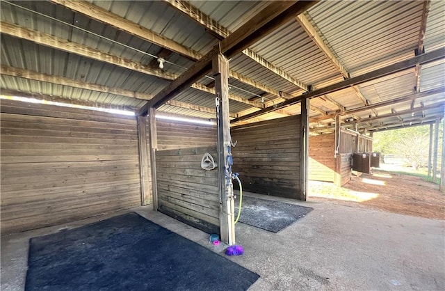 view of horse barn