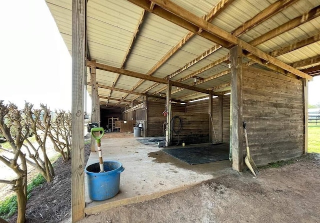 view of horse barn