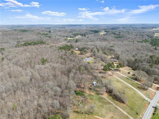 bird's eye view featuring a rural view