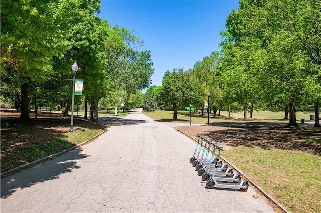 view of road