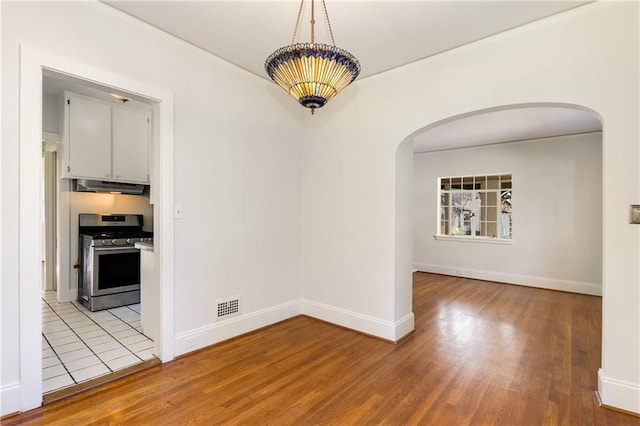 interior space featuring light wood-type flooring