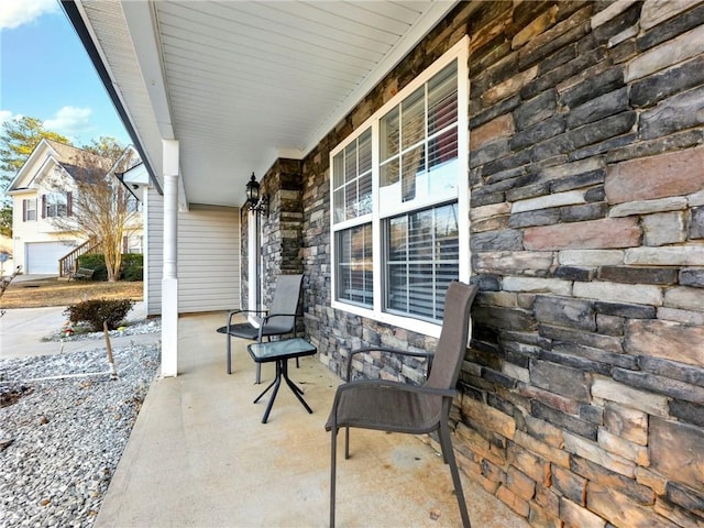 view of patio / terrace featuring covered porch